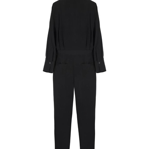 Equipment Femme Black Silk Jumpsuit - Size 4 - Picture 2 of 5
